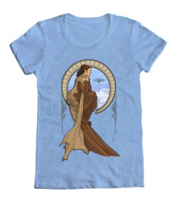 Leia Art Nouveau T-shirt /// Check out all our other Star Wars costumes on our blog! // #starwars #starwarsparty #maythefourthbewithyou #starwarsbirthday #leia #tshirt maythefourthbewithyoupartyblog.com