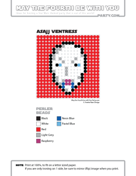 Asajj Ventress Perler Pattern /// We add new patterns to our blog every week! Click the URL and follow us to make sure you don't miss any! /// Star Wars perler, hama bead, cross-stitch, knitting, Lego, pixel pattern /// Note: Patterns are ©, and your work must include © if posted, and can not be sold. See blog for complete ©. #pixel #pixelart #perler #perlerbeads #hama #hamabeads #starwars #crossstitch #lego #knitting #mosaic #asajj #asajjventress #assajj maythefourthbewithyoupartyblog.com