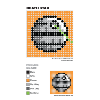 Death Star Perler Bead Coaster