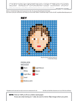 Rey Perler Pattern. /// We add new patterns to our blog every week! Click the URL and follow us to make sure you don't miss any! /// Star Wars perler, hama bead, cross-stitch, knitting, Lego, pixel pattern /// Note: Patterns are ©, and your work must include © if posted, and can not be sold. See blog for complete ©. #pixel #pixelart #perler #perlerbeads #hama #hamabeads #starwars #crossstitch #lego #knitting #mosaic #rey #theforceawakens maythefourthbewithyoupartyblog.com