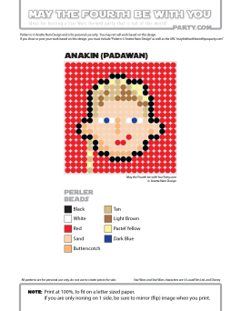 Anakin as Padawan Perler Pattern./ We add new patterns to our blog every week! Click to follow us, to make sure you don't miss any! / Star Wars perler, hama bead, cross-stitch, knitting, Lego, pixel pattern / Note: Patterns are ©, and your work must include © if posted, & can not be sold. See blog for complete ©. #pixel #pixelart #perler #perlerbeads #hama #hamabeads #starwars #crossstitch #lego #knitting #mosaic #diy #anakin #attackoftheclones #padawan maythefourthbewithyoupartyblog.com