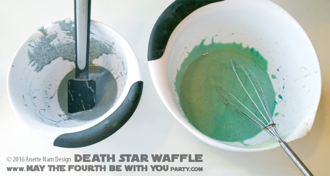 Death Star Waffle with TIE fighter and Bantha Milk/ Check out our blog for lots of Star Wars Party food recipes and downloadable labels! Great ideas for a Birthday Party or a May the Fourth be with you Party. / #starwars #starwarsparty #theforceawakens #maythefourthbewithyou #starwarsbirthday #starwarsfood #deathstar #waffle #wafflemaker #banthamilk #foodart #recipe #tiefighter #breakfast #rogueone / maythefourthbewithyoupartyblog.com