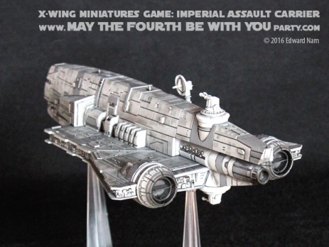 Star Wars X-Wing Miniatures Game: Rebels Imperial Assault Carrier Gozanti Class Cruiser /// We add new Star Wars fun on our blog every week! /// #starwars #theforceawakens #xwingminiaturesgame #boardgames #review #xwing #rebels #starwarsrebels #miniature #imperialassaultcarrier #gozanticlasscruiser /// maythefourthbewithyoupartyblog.com