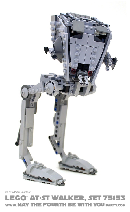 Star Wars Rogue One LEGO AT-ST Walker, Set 75153 /// We add new Star Wars fun on our blog every week! /// #starwars #rogueone #lego #minifig #atst #atstwalker #review #starwarslego /// maythefourthbewithyoupartyblog.com