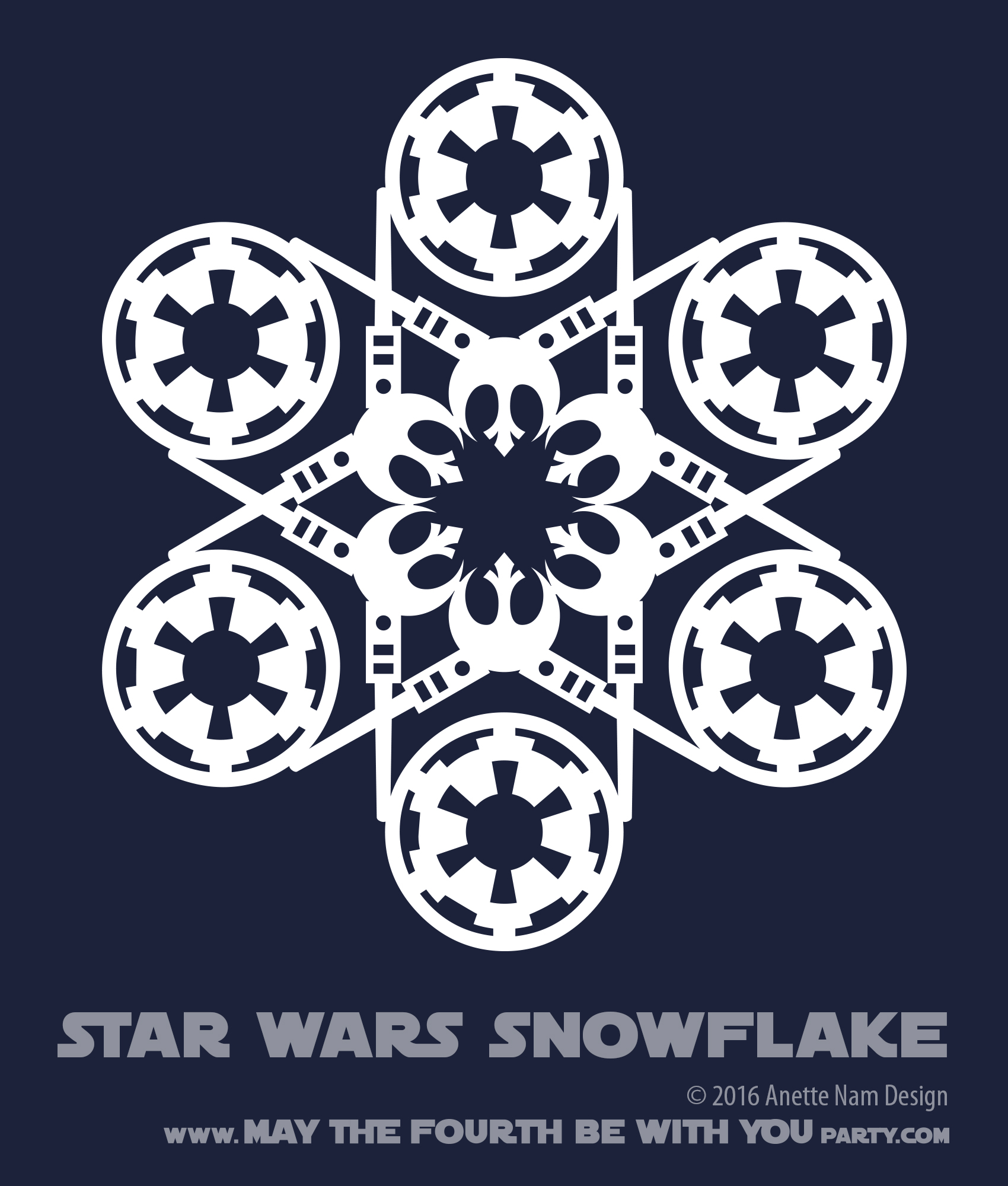 Star Wars Snowflake Template from maythefourthbewithyouparty.files.wordpress.com